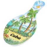 Cuban Beach Ceramic Spoon Rest